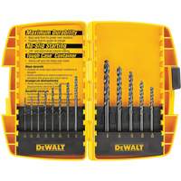 Black & Gold Drill Bit Set, 13 Pieces, High Speed Steel OSI Industrial Sales