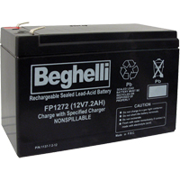Sealed Lead Acid Batteries, 12 V, 7.2 Ah OSI Industrial Sales