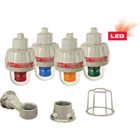 Explosion-Proof LED Warning Lights With XLT Technology, Continuous/Flashing, Amber OSI Industrial Sales