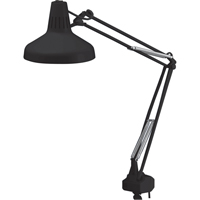 LAMPES DE TRAVAIL COMBIN&eacute;ES ROBUSTES, 22/60 W, Fluorescent/Incandescente, Col 45", Noir OSI Industrial Sales