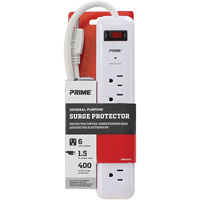 Protecteurs de surtension, 6 Prises, 400 J, 1875 W, Cordon 2' OSI Industrial Sales