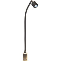Lampe &agrave; col-de-cygne &agrave; flux &eacute;lev&eacute; de la s&eacute;rie LS, 5 W, DEL, Col 27", Noir OSI Industrial Sales