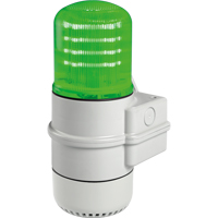 Streamline&reg; Modular Multifunctional LED Beacons, Continuous/Flashing/Rotating, Green OSI Industrial Sales