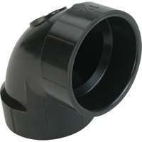 Raccord coude 90°  de sol, Noeud x noeud, Plastique, 4" x 3" OSI Industrial Sales