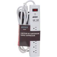 USB Charging Surge Protector, 6 Outlets, 1200 J, 1875 W, 6' Cord OSI Industrial Sales
