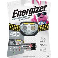 Lampe frontale industrielle Vision Ultra, DEL, 450 lumens, 2 hres de fonctionnement, piles AAA OSI Industrial Sales