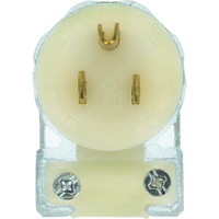 Angled Hospital Grade Extension Plug, Nylon, 15 Amps, 125 V OSI Industrial Sales