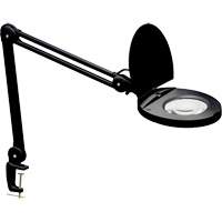 Adjustable Magnifier Lamp, 5 Diopter, LED Light, 47" Arm, C-Clamp, Black OSI Industrial Sales
