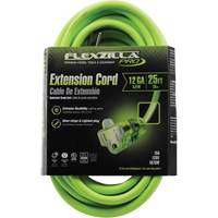 Flexzilla&reg; Pro Industrial Extension Cord, All-Weather, SJTW, 12/3 AWG, 15 A, 25' OSI Industrial Sales