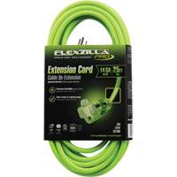 Flexzilla&reg; Pro Industrial Extension Cord, All-Weather, SJTW, 14/3 AWG, 15 A, 25' OSI Industrial Sales