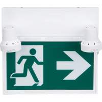 Running Man Sign with Security Lights, LED, Battery Operated/Hardwired, 12-1/10" L x 11" W, Pictogram OSI Industrial Sales