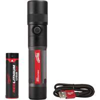 Lampe de poche 1100L &agrave; mise au point par torsion, DEL, 1100 lumens, Piles Rechargeable OSI Industrial Sales