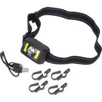 Headlamp, LED, 350 Lumens, 2 Hrs. Run Time, Rechargeable Batteries OSI Industrial Sales