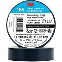 Temflex General Use Vinyl Electrical Tape 165, 19 mm (3/4") x 18 M (60'), Black, 6 mils OSI Industrial Sales