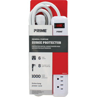 Protecteurs de surtension, 6 Prises, 1000 J, 1875 W, Cordon 8' OSI Industrial Sales