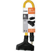 Triple Tap Adapter, Outdoor, STW, 12/3 AWG, 15 A, 3 Outlet(s), 2' OSI Industrial Sales