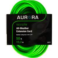Industrial Extension Cord, All-Weather, SJTW, 10/3 AWG, 15 A, 50' OSI Industrial Sales