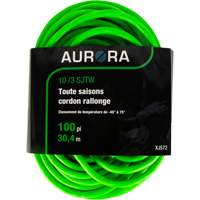 Industrial Extension Cord, All-Weather, SJTW, 10/3 AWG, 15 A, 100' OSI Industrial Sales