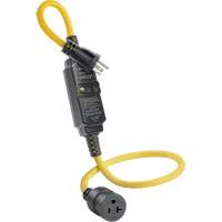 GFCI Cord Set with Automatic Reset, 120 V, 20 A, 3' Cord OSI Industrial Sales