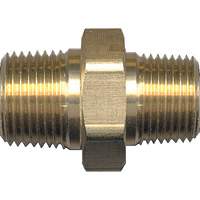 Reducing Hex Nipple, Brass, 1/4" x 1/8", NPT x NPT OSI Industrial Sales