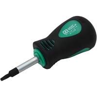 Stubby Square Recess Screwdriver, #1 Tip, Round, 3-1/4" L, Cushion Grip Handle OSI Industrial Sales