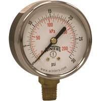 Economy Pressure Gauge, 2-1/2" , 0 - 30 psi, Bottom Mount, Analogue OSI Industrial Sales