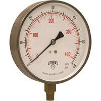 Stainless Steel Pressure Gauge, 2-1/2" , 30" Hg Vac., Bottom Mount, Liquid Filled Analogue OSI Industrial Sales
